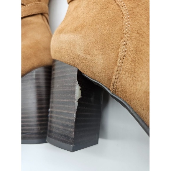 Sam Edelman Sable Boots in Camel Suede Womens Size 7.5 Knee Belted festival - Picture 11 of 11